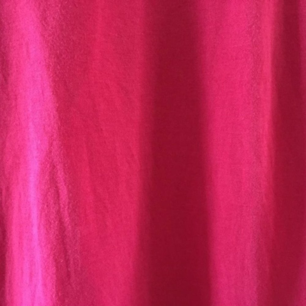 LOFT short sleeve solid hot pink top L - Picture 4 of 4